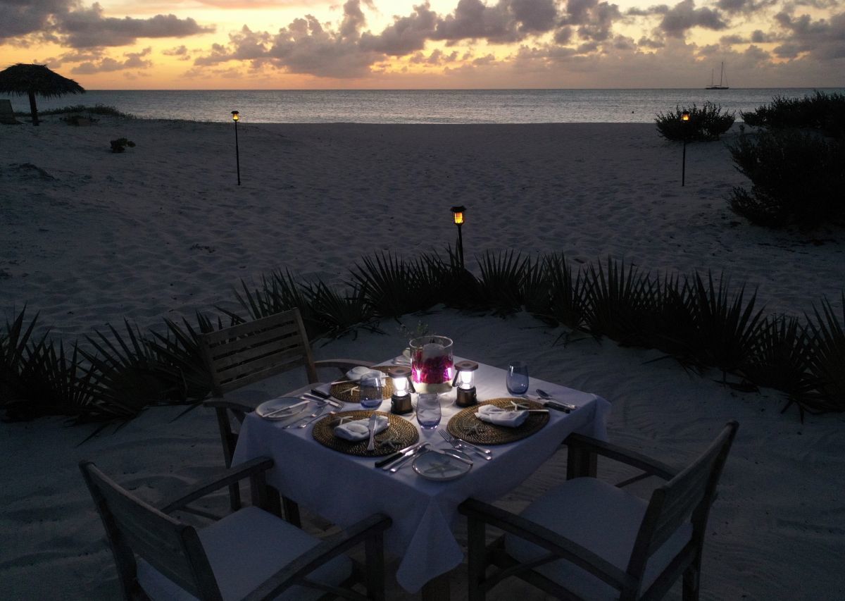 Pine Cay Starlit private dining